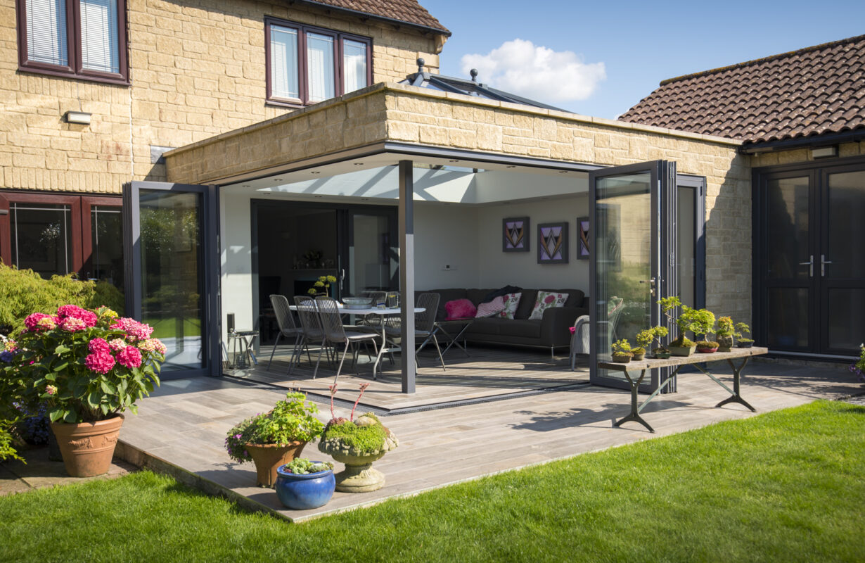 Clearglaze aluminium doors adding style to a modern extension